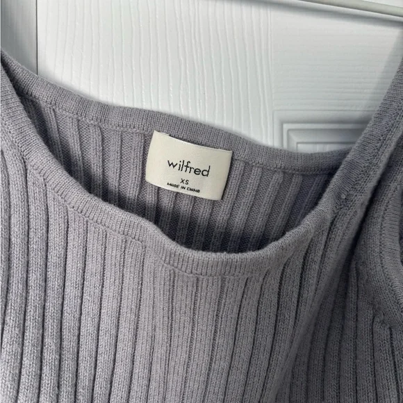 Wilfred Ribbed Crop Tank Top - Picture 3 of 3